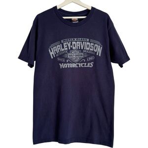 Vintage 2007 Harley Davidson Shirt Aces Eights Mason OH Mens Large Short Sleeve